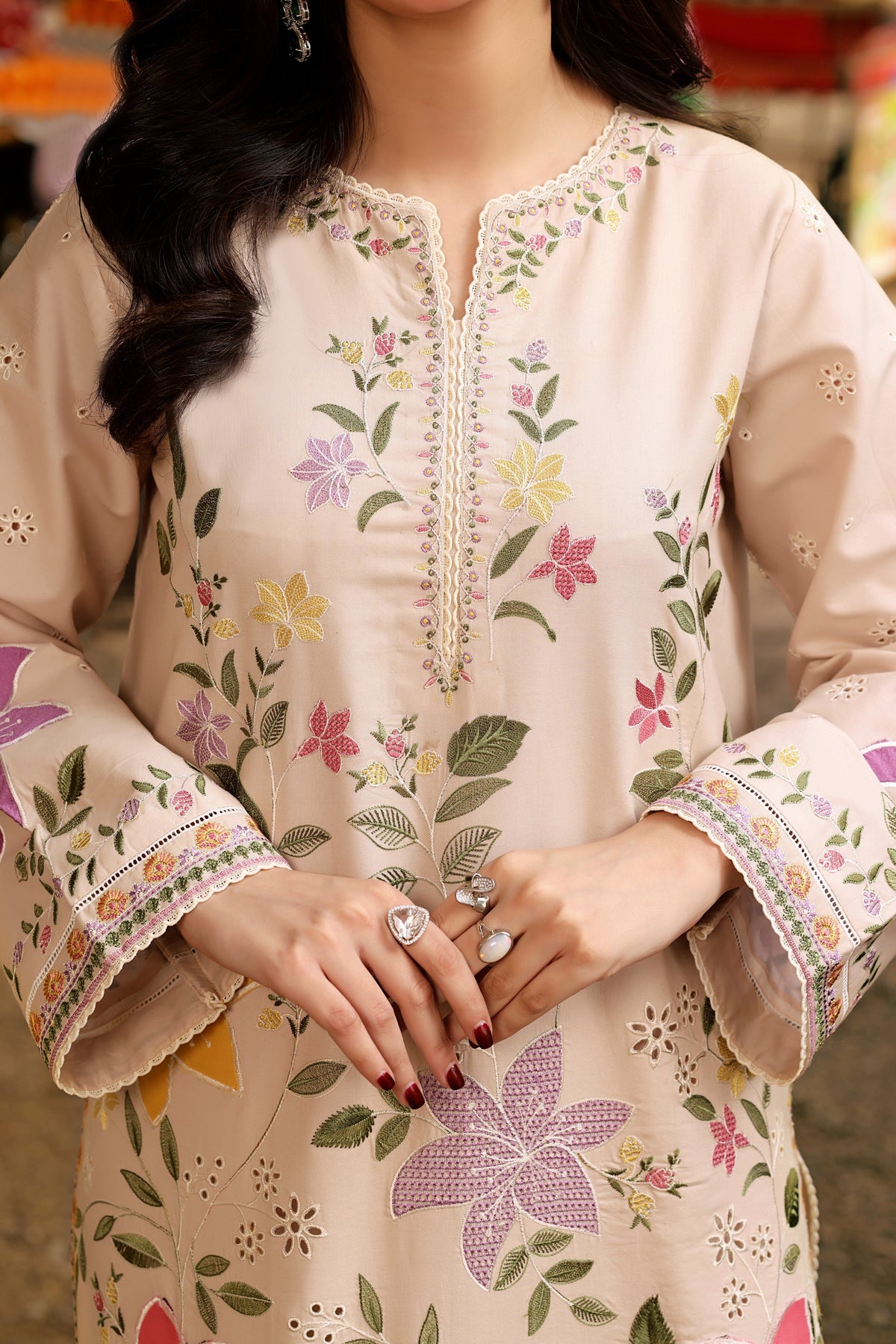 ANEELAS - LAWN EMBROIDERED 3PC