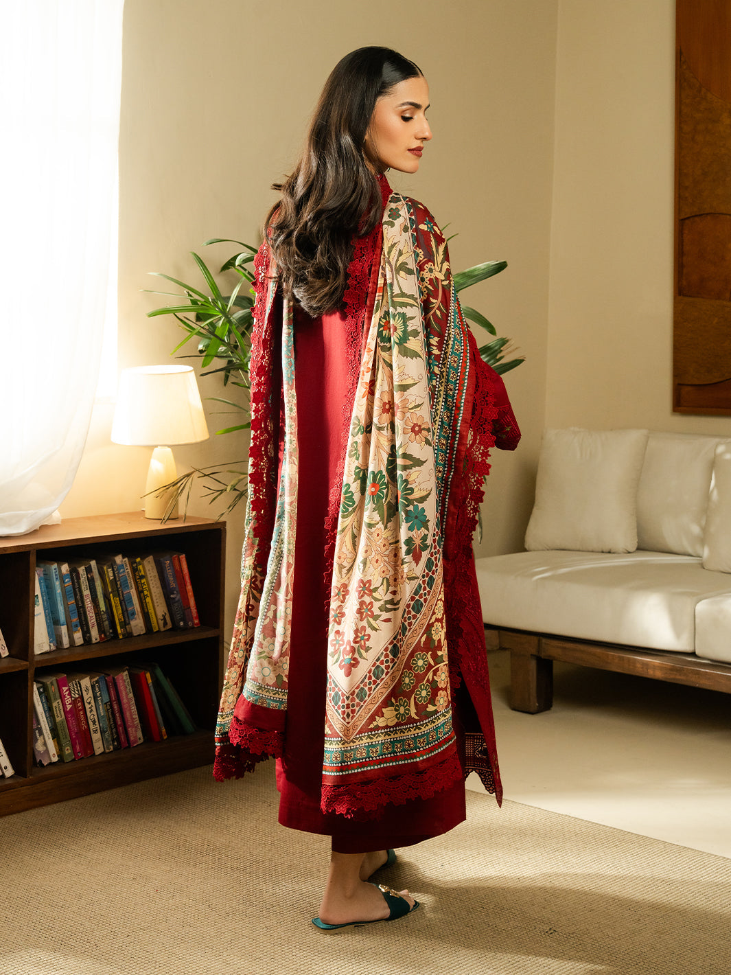 Faiza Faisal Embroidered Summer Lawn Unstitched 3Pc Suit - FRESA